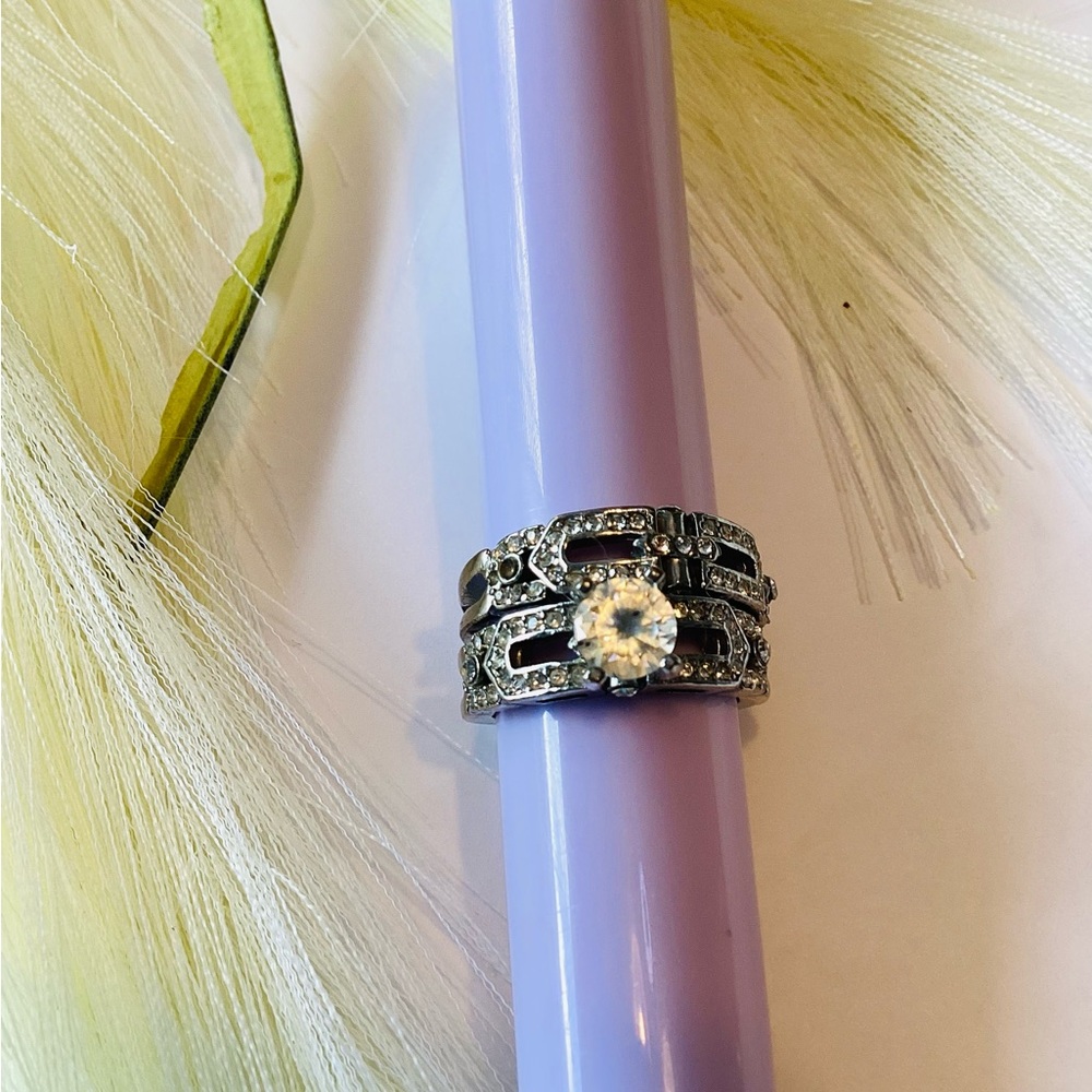 🔥❤️2pcs Fashion Diamond stone ring any occasion for women